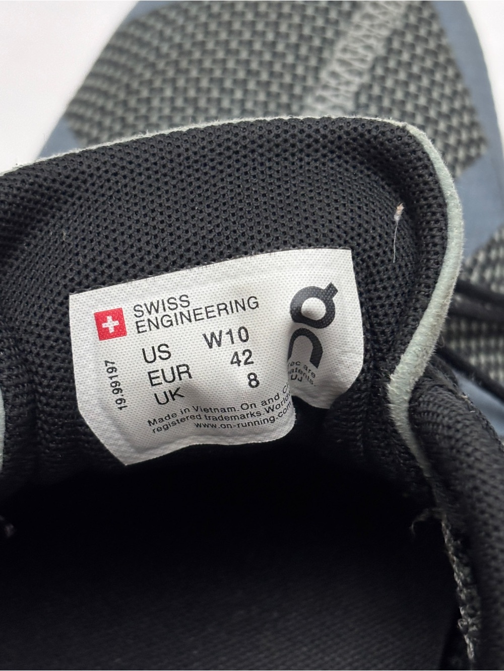 Women’s On Running On Cloud Running Cloudswift Gray Black Running Shoes 10 - Picture 9 of 9